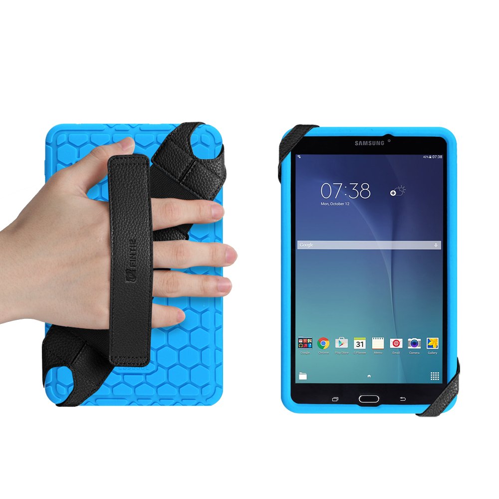 Universal Portable Tablet Hand Strap Holder Leather Handle Grip w