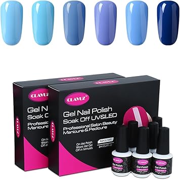 Vernis Semi Permanent Vernis à Ongles Gel Uv Led Soakoff 6pcs Kit Manicure Pour Ongle 8ml De Clavuz