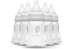 Evenflo Feeding Premium Proflo Venting Balance Plus Standard Neck Baby, Newborn and Infant Bottles - Developed by Pediatric Feeding Specialists - 4 Ounce (Pack of 6)