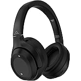 SoundMAGIC P60BT Audiophile Headphone Wireless Bluetooth HiFi Stereo Sound Best Over-Ear Music Headset with Active Noise Cancelling, HD MIC, Touch Sensitive Control, 50 Hours Playing Time, Black