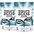 Molly's Suds Unscented Super Powder Detergent | Extra Strength Laundry Soap, Stain Fighting | Sensitive Skin | Simple, Effective Ingredients | 120 Loads Total (2 Pack)