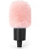 PhantAccy Pop Filter/Windscreen for Audio-Technica AT-2020 AT-2035 AT-2040 AT-2050 ATR2500 ATR2500X AT-4040 Microphones, Furry Mic Cover for Wind and Ambient Noise Reduction (Furry-Pink)