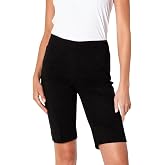 SLIM-SATION Golf Women's Pull-On Golf Shorts, Tummy Control | Pull-on golf shorts with a wide comfort waistband, tummy control, and stretch fabric for easy movement on and off the course.