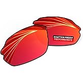 iLikeo PRO+ Polycarbonate Polarized Replacement Lenses for Smith Parallel Max Sunglasses - Fire Red