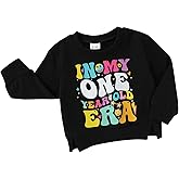 YOUNGER STAR Baby Girl 1st Birthday Outfit in My One Year Old Era Sweatshirt Long Sleeve Shirt Top Fall Winter Clothes