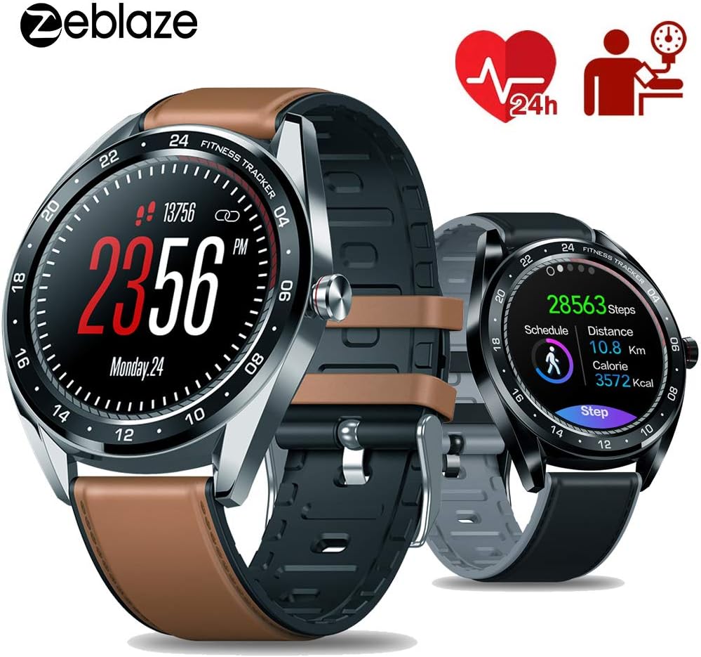 Zeblaze NEO Smartwatch IP67 Waterproof Fitness Tracker Heart Rate Monitor Sleep Monitor Blood Pressure Monitor Smart Watch for man women Running Sports Compatible with ios and Android (Silver)