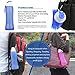 Aisxle Foldable Silicone Sports Water Bottle BPA Free FDA Approved 100% Food Grade Silicone, Collapsible Unbreakable Leak Proof Reusable Ice Pack 17 Oz 500ml