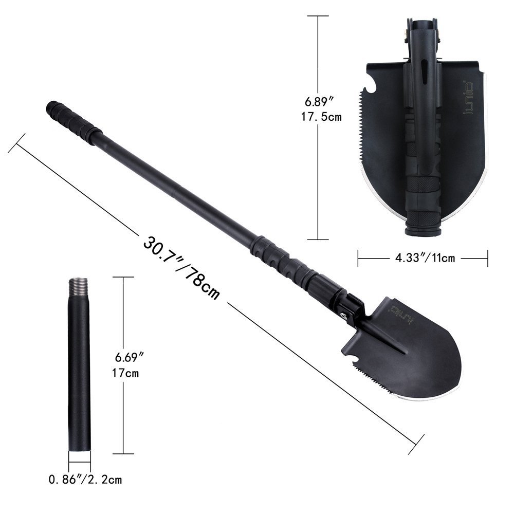 Iunio Military Portable Folding Shovel [31 inch Length ]and Pickax with Tactical 768430583530 eBay