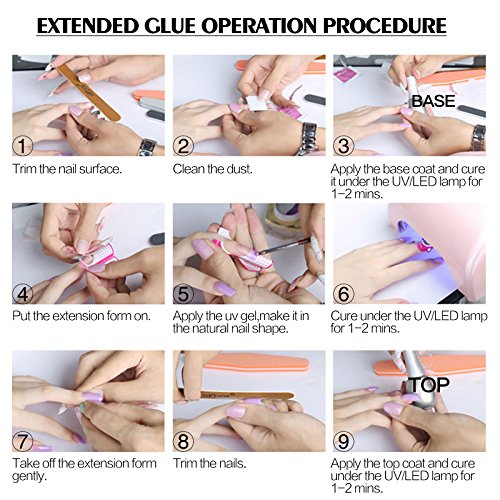 Gellen Professional Extension Poly Gel Soak Off UV Builder Gel Set