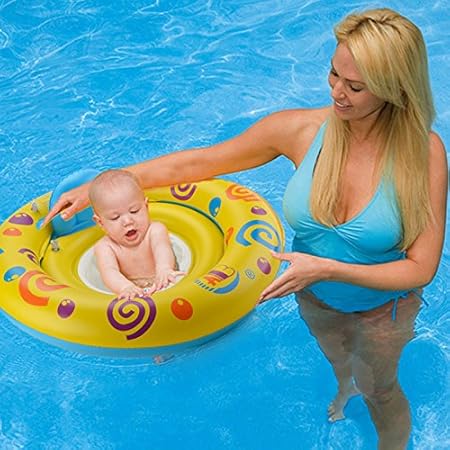 Hanmun Gonflable Bebe Flotteur Bouee Geante Infant Bebe Assis Au Bain Flottant Exterieur L Eau De La Piscine Bouee Jouet Amazon Ca Everything Else