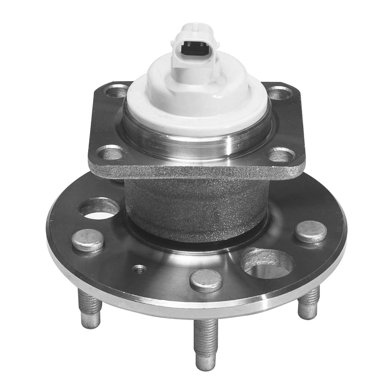 TUCAREST 512150 Rear Wheel Bearing and Hub Assembly Compatible With Buick LaCrosse Century Chevy Impala Limited Venture Olds Intrigue Pontiac Aztek Montana Saturn Relay [FWD 5 Lug W/ABS] 512357