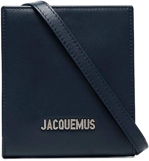 Luxury Fashion Jacquemus Man 205AC2120558390 Blue Leather Messenger