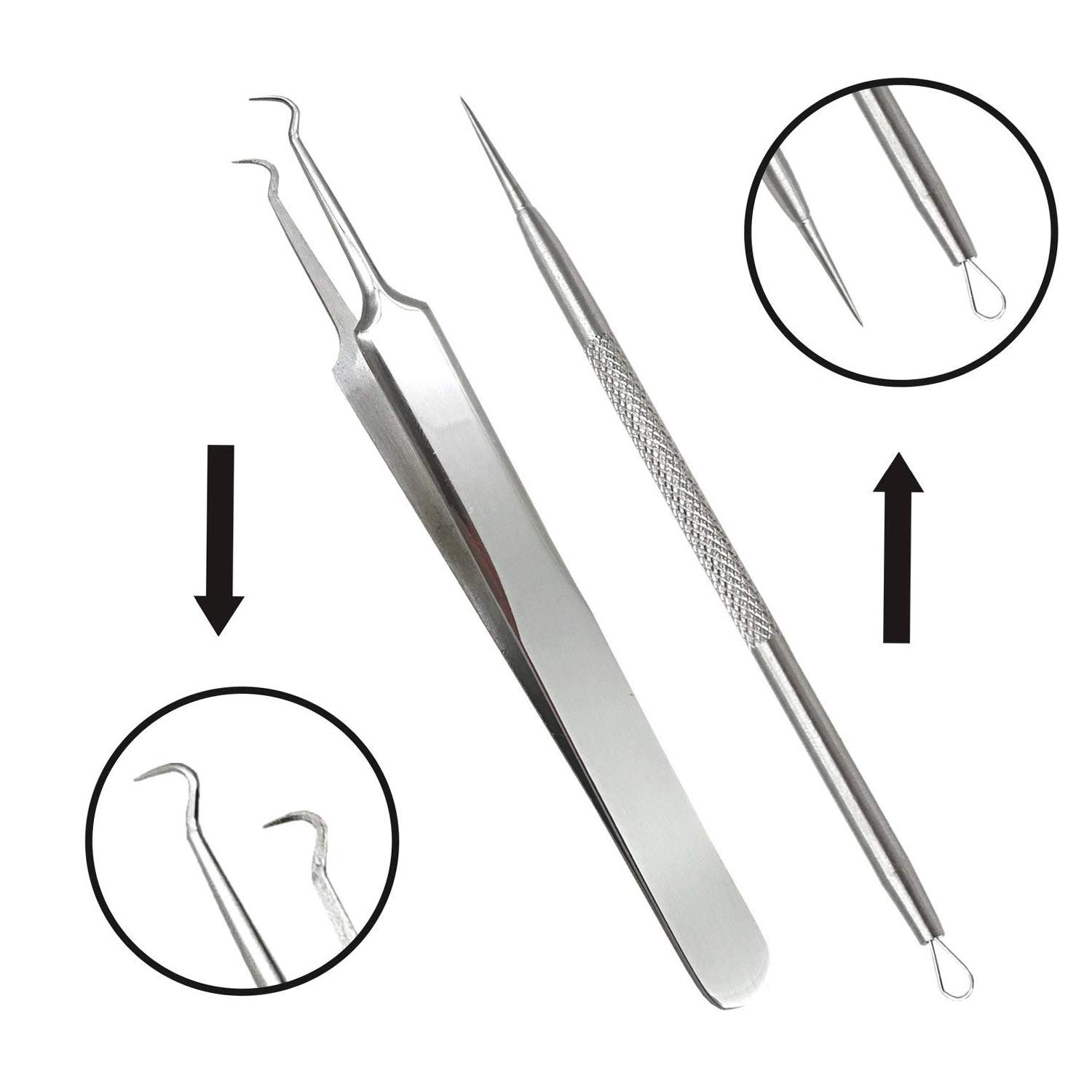 Amazon Com Xelparuc Stainless Steel Blackhead Splinter Remover
