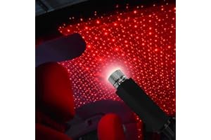 Owfeel Roof Star Projector Lights Romantic USB Night Light, Car Atmosphere Lamp, Adjustable Flexible Car & Home Ceiling Decor