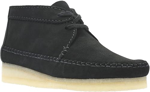 clarks weaver black leather