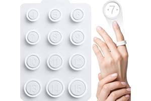 STAROSHEIT Ring 4 Sizing Kit, Compatible with Oura Ring4, Professional Finger Measuring Tool, Smart Ring Find Your Before You Buy Ring, Size 4 to 15