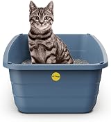 Cat Centre Extra Deep Large Litter Tray Grey High Sides 56x40x19 cm view 7