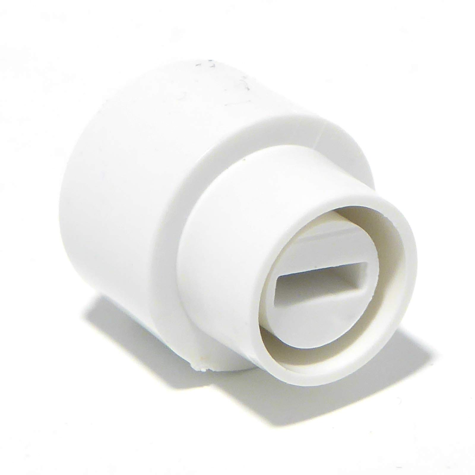 White guitar pickup toggle switch selector tip 4.9mm slot Telecaster type knob