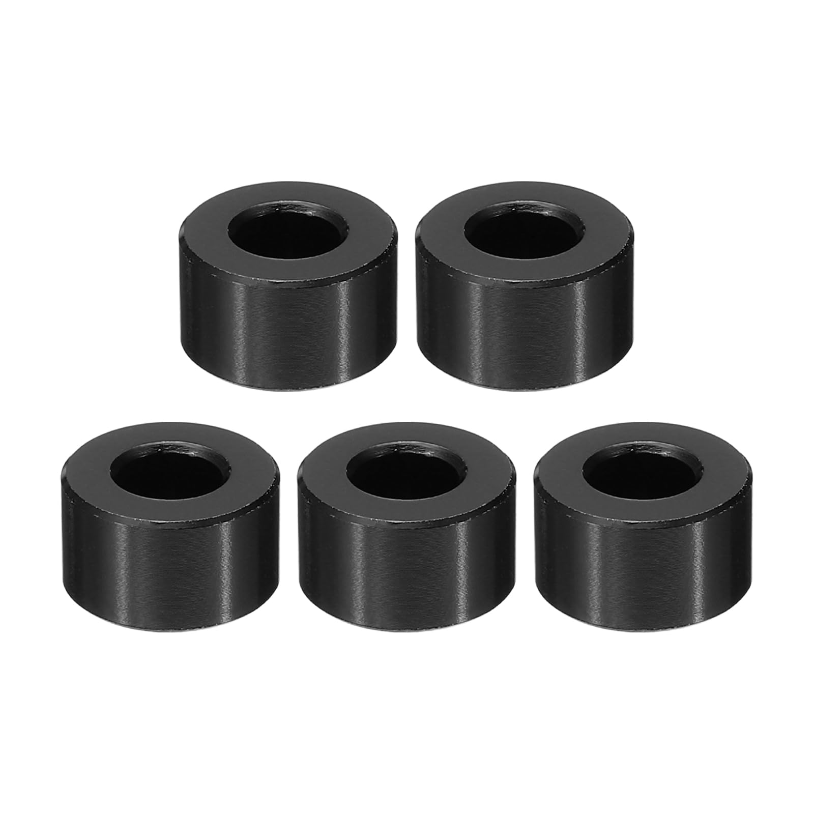 PATIKIL M6 Aluminum Spacers, 5 Pcs Metal Spacer Aluminum M6 x 1/2" OD x 1/4" L Aluminum Spacer Screw Standoff Round for 1/4" or M6 Screw Bolts