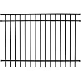 Weatherables Livingston Aluminum Fence Kit &ndash; DIY Kit for Backyard and Garden Fencing, Made with Durable Powder-Coated Aluminum that Combats Rust, Fading, and Corrosion (4&rsquo; x 6' Fence Panel)