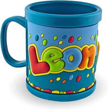 childrens plastic 3d mugs with names on them