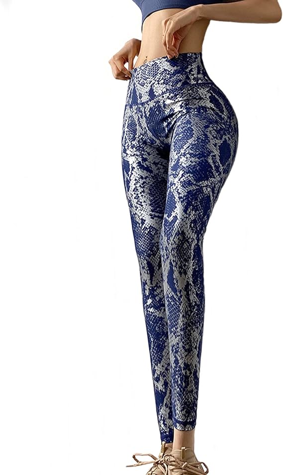 CPDZ Women’s Yoga Pants Bronzing Snakeskin