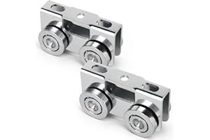 FEOTVO Light Duty Trolley,4 Wheel Supper Silent Load Trolley Assembly, Design for use with 1-5/8" Wide or All 1-5/8" or Taller Strut Channel,…