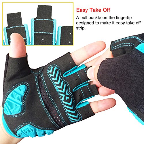 image for HuwaiH Bike Gloves Gel Pad Shock-Absorbing | Anti-Slip Outdoor Sports 