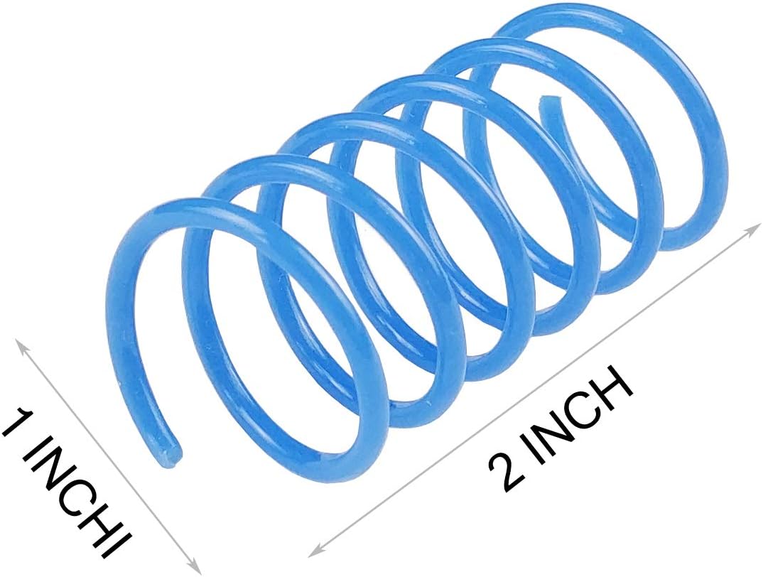 Tamu style Cat Spring Toys (30 Pack), Plastic Coils for Indoor Active Healthy Play, Colorful 2 Inch Spirals : Pet Supplies