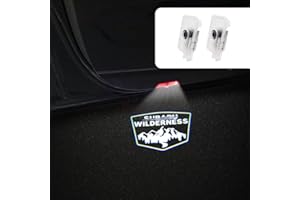 UUNONAHA 2 pcs Non-Fading LED Car Door Logo Lights Courtesy Projector Laser Welcome Light Ghost Shadow Forester Accessories Puddle lamp Compatible with Forester (Wilderness)
