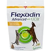 Vetoquinol Flexadin, Advanced Hip &amp; Joint Chews for Dogs, 60 Chews | One-a-Day Hip and Joint Chew, Undenatured Collagen for Pets, Vet-Approved Formula, Mobility and Comfort Support
