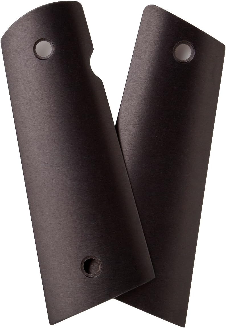 Alumagrips Slimline Smooth Magwell Grip, Black, Fullsize