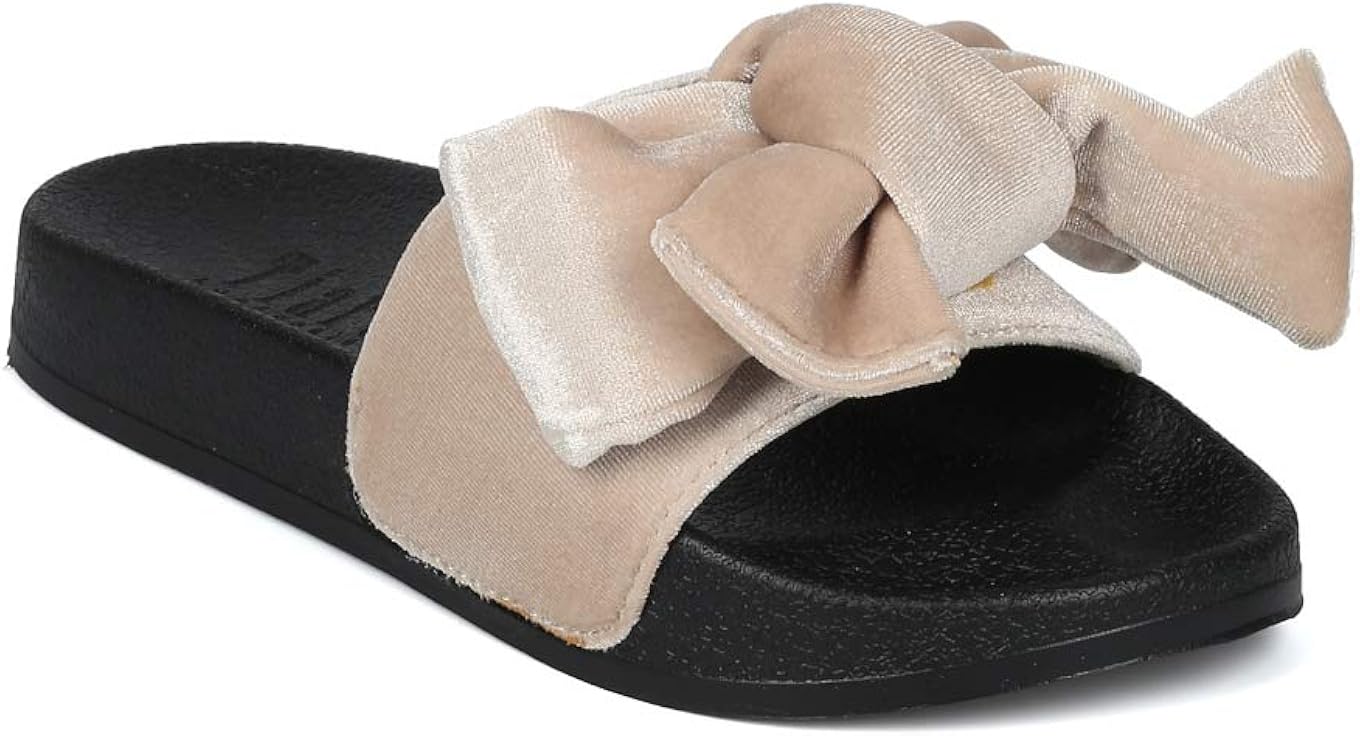 footbed sandals with bow