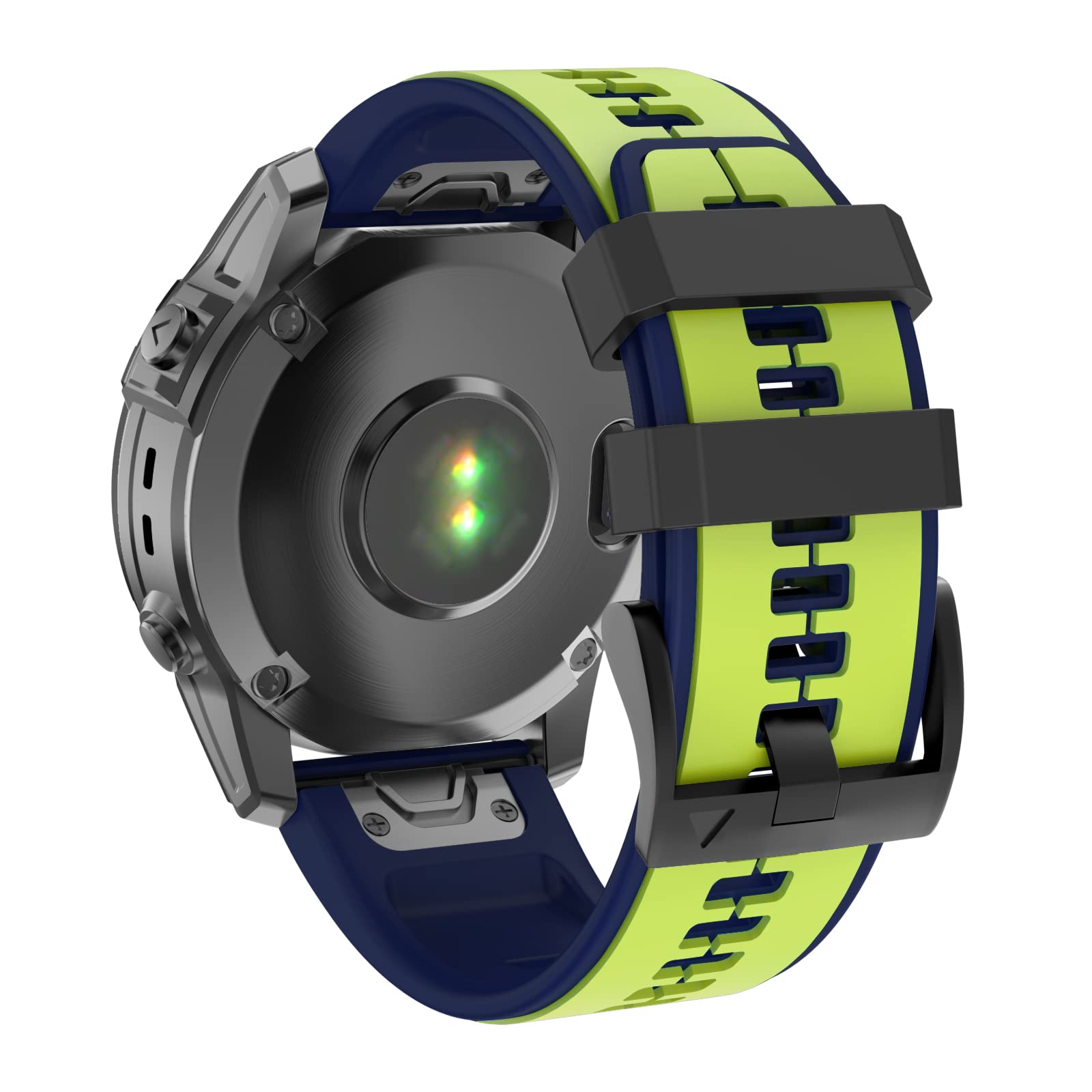 MYSNBKN Fenix 6X Strap 26mm Silicone bands for Fenix 8 51mm/Fenix 7X/Fenix 7X Pro/Fenix 6X/Fenix 6X Pro/Fenix 5X/Fenix 5X Plus/Fenix 3/Fenix 3 HR/Tactix/Descent MK1/D2 Delta PX/D2 Charlie