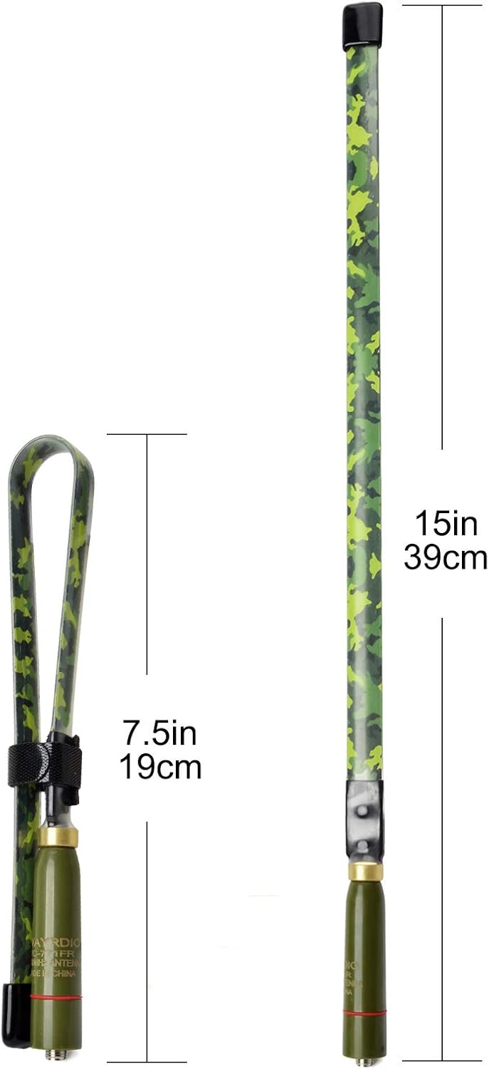 TWAYRDIO 144/430MHz Dual Band VHF UHF Foldable Tactical Antenna 2Meter 70cm SMA Female Two Way Radios Antennas 15.3inch for BaoFeng BF-F8HP UV-5R DM-5R UV-82 BF-888S Kenwood QUANSHENG WOUXUN Ham Radio: GPS & Navigation
