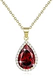 Sumonyo Diamond Teardrop Pendant Necklaces for