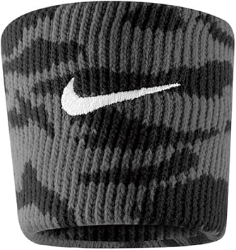 Amazon Nike ナイキ Nifz9 Dri Fit カモ リストバンド ブラック タンブルドグレー Bn4006 056 F Nike ナイキ スポーツ アウトドア
