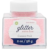Sulyn Extra Fine Cameo Pink Glitter Stacker Jar, 2 Ounces (SUL51825) | Non-Toxic Formula | Stackable Easy-Open Shaker Jar | Cameo Pink | 2 oz.