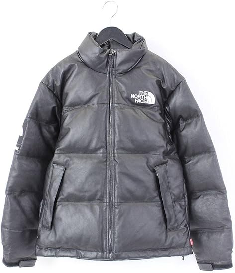 leather nuptse jacket