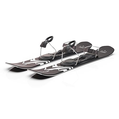 Snowfeet Short Skis 120 CM | Freedom | Snowblades Skiblades Short Skis ( Black) (Retro), Skis - Canada - View #10