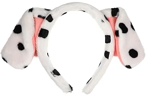 VALICLUD Dog Ears Headband Cartoon Hair Hoop Plush Animal Ear Hair Bands Hair Accessories Gifts for Girls Halloween Christmas Cosplay Party Favors Supplies