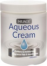 NUAGE Aqueous Cream 500ml Moisturising Cream Fragrance Free Lanolin Free