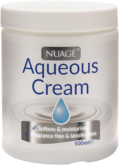 NUAGE Aqueous Cream 500ml Moisturising Cream Fragrance Free Lanolin Free