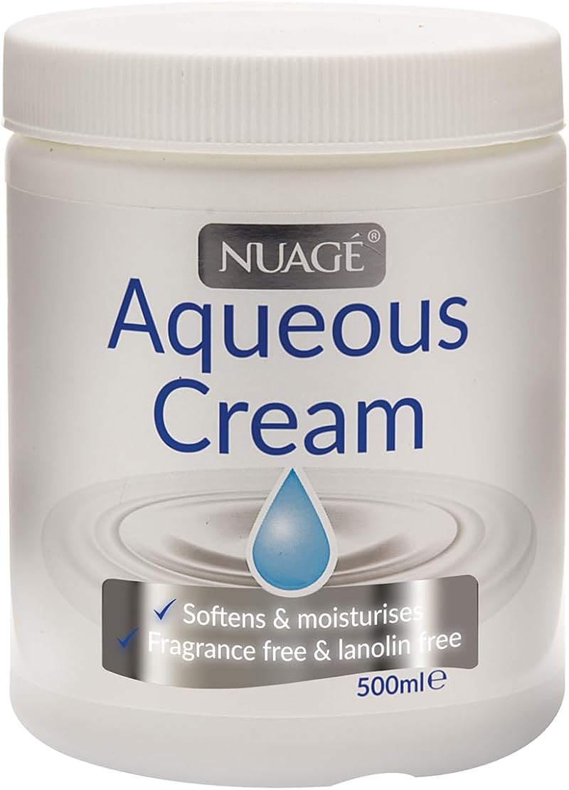 NUAGE Aqueous Cream 500ml Moisturising Cream Fragrance Free Lanolin Free