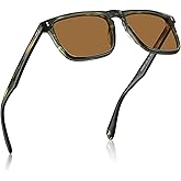 CARFIA Retro Polarized Sunglasses for Men UV Protection Hand-crafted Acetate Frame Fashion Cool Sun Glasses CA53572