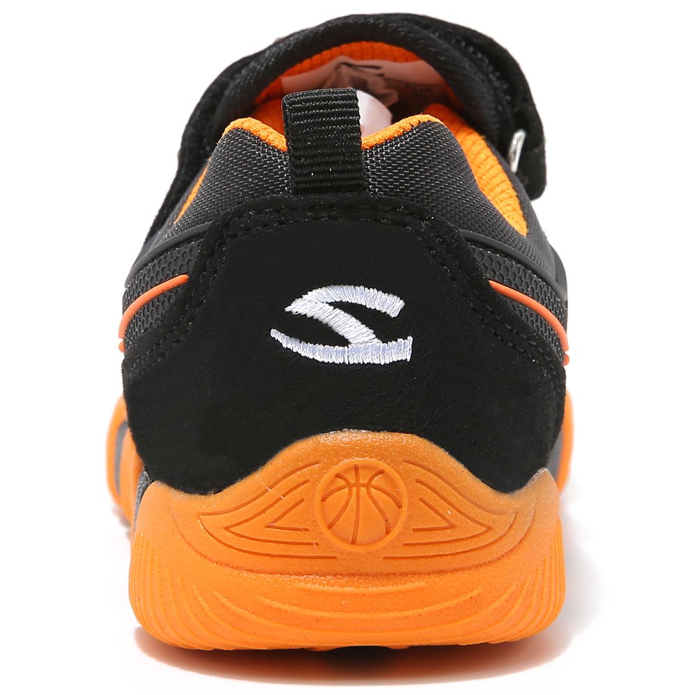 HOBIBEAR children Outdoor Strap Athletic Sneakers Running Shoes AS3209(1.5M,Orange/Black)