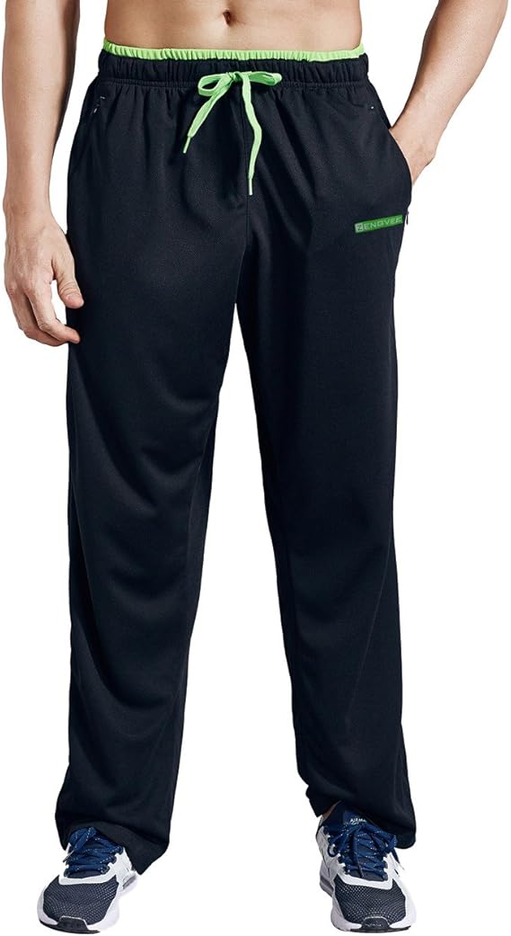 ZENGVEE Tracksuit Trousers Men Lightweight Joggers Men Elasticated