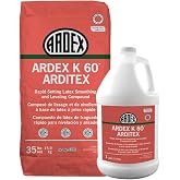 Ardex K 60 Arditex Rapid Set Compound 35 lb​​​​​​​​​​ Powder &amp; 1 Gal Liquid | Rapid Setting Latex Smoothing Leveling Compound​​​​​​​​​​ - Excellent Adhesion Flooring Underlayment