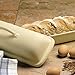 Sassafras Superstone Covered Baker and French Bread Baguette Bread Loaf Pan with Specialty Bread Lame