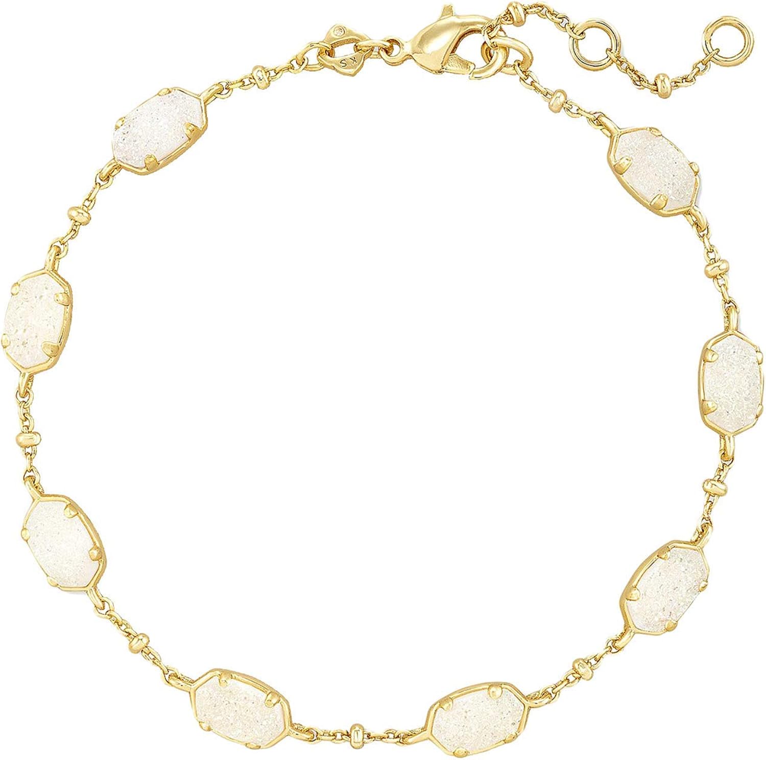 Kendra Scott Emilie Link Bracelet Gold Iridescent Drusy One Size